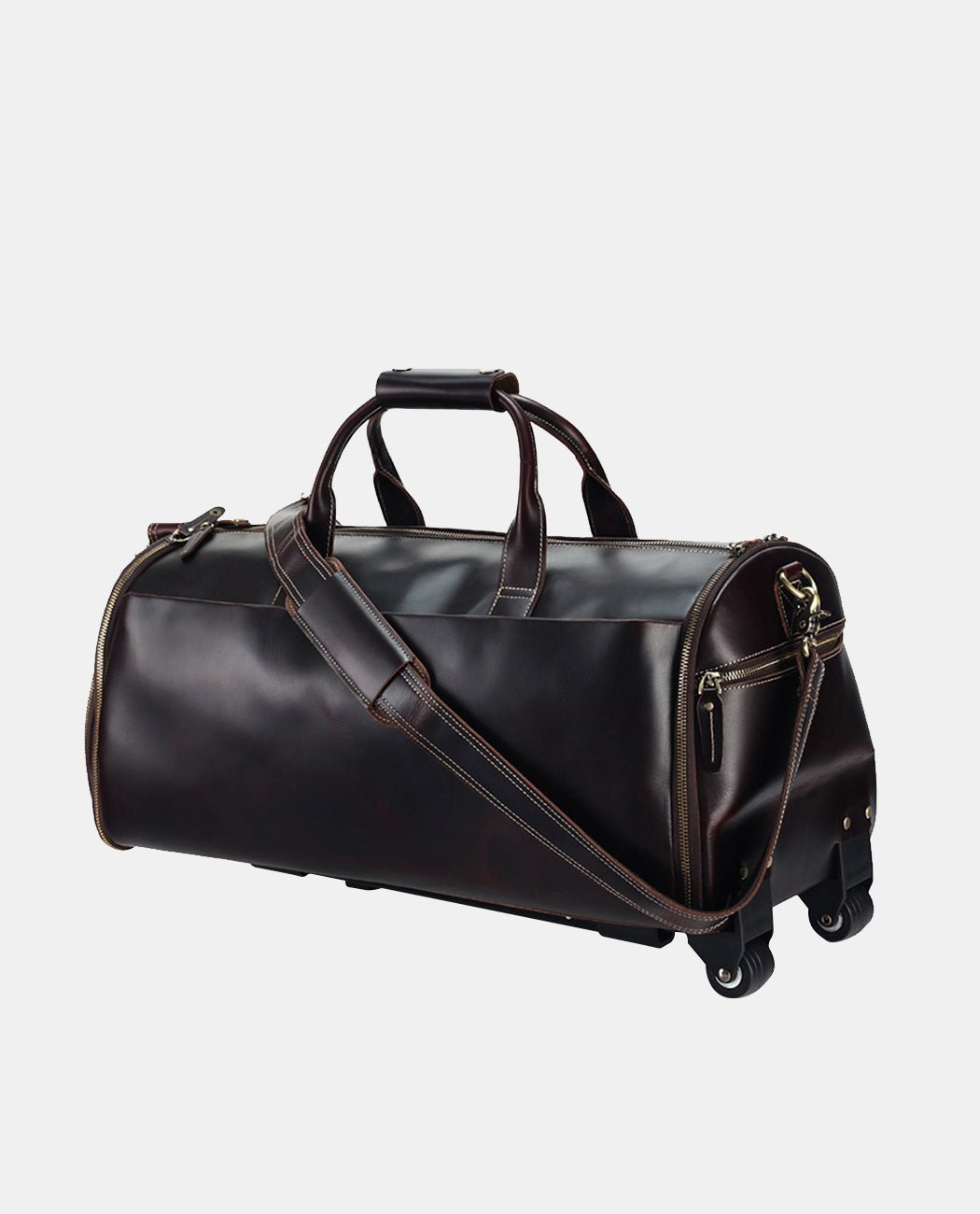 Trailblazer Rolling Garment Duffel Bag -Bags- BAGHUGS-LEDF-9988-Black