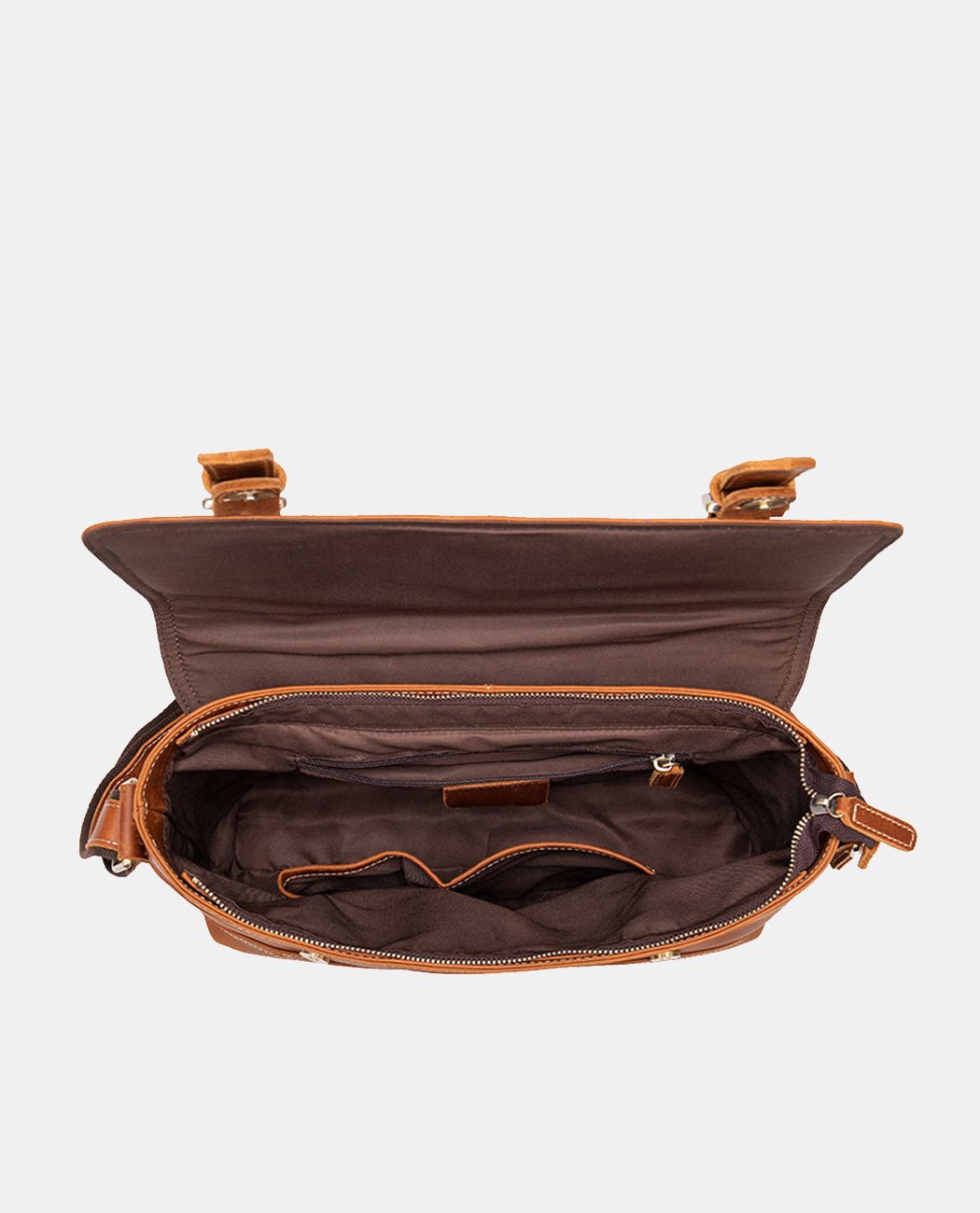 Elliot Compass Satchel -Bags- BAGHUGS-LEHB-1416-Brass Color