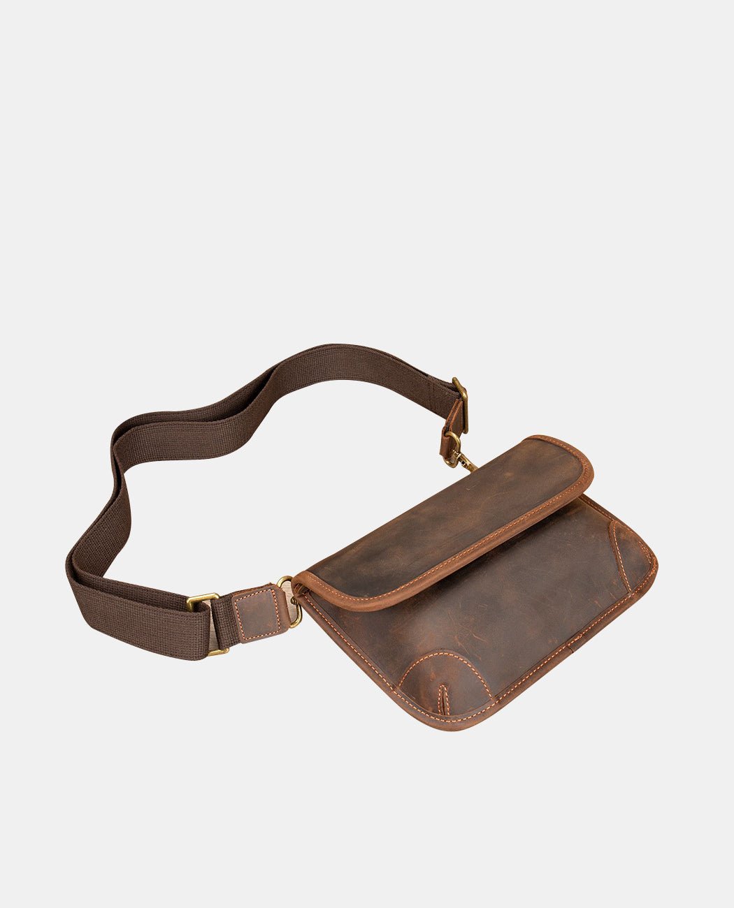 Rustic Explorer Pouch -Bags- BAGHUGS-LETT-8910-Dark Brown