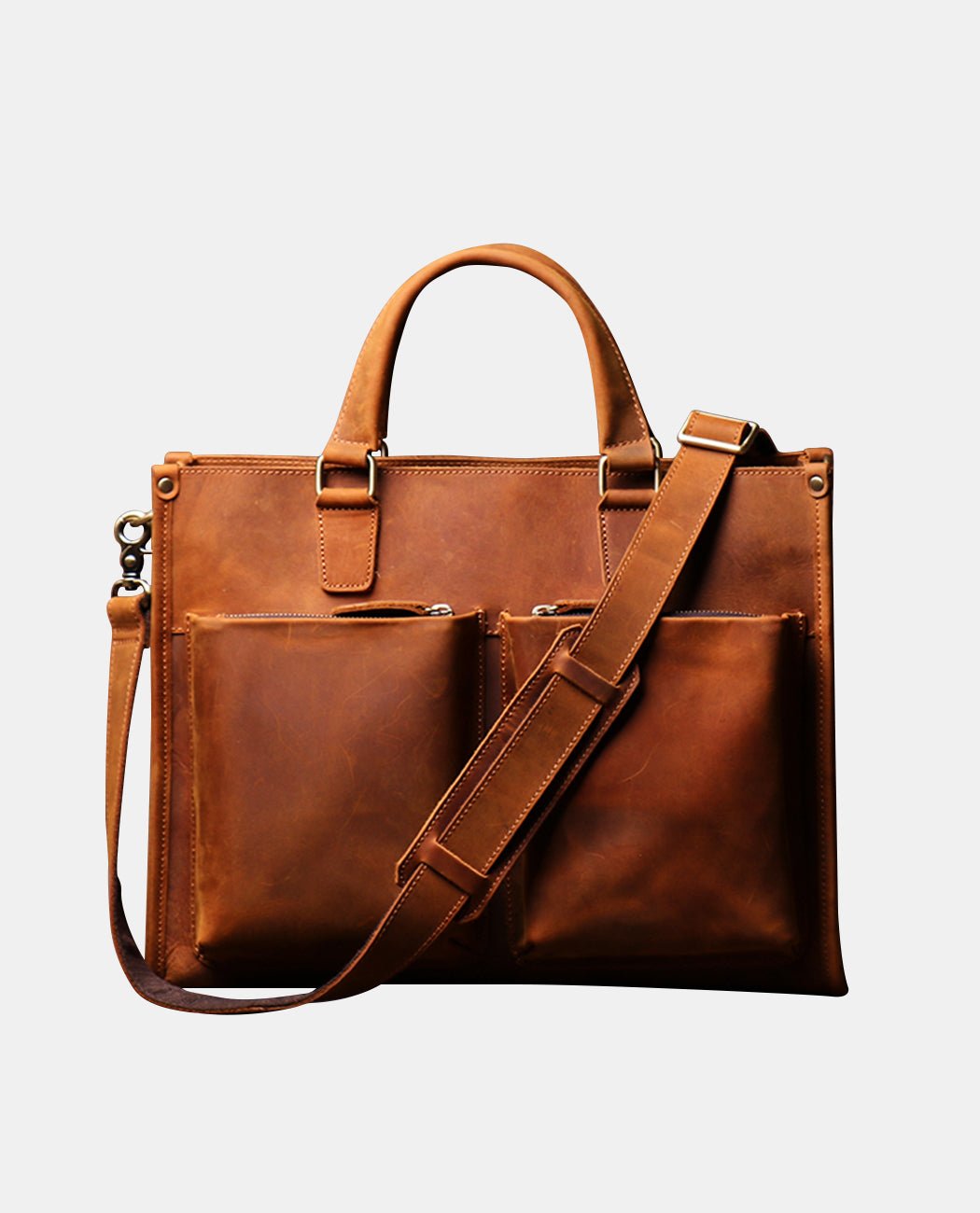Magnus Valor Handbag -Bags- BAGHUGS-LEHB-9988-Brass Color
