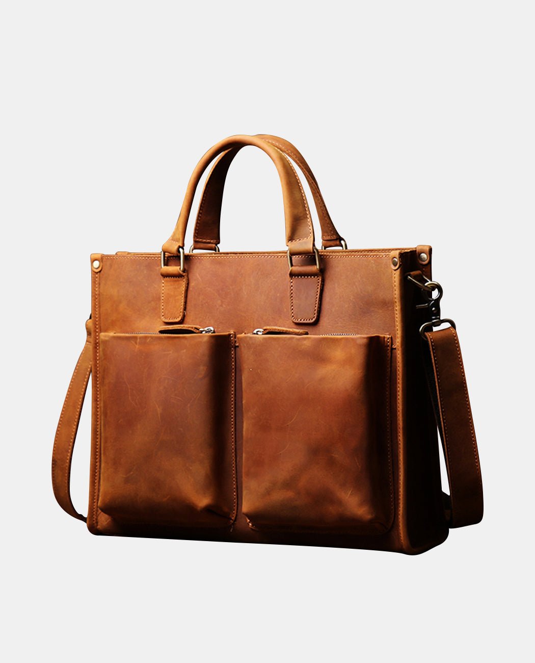 Magnus Valor Handbag -Bags- BAGHUGS-LEHB-9988-Brass Color