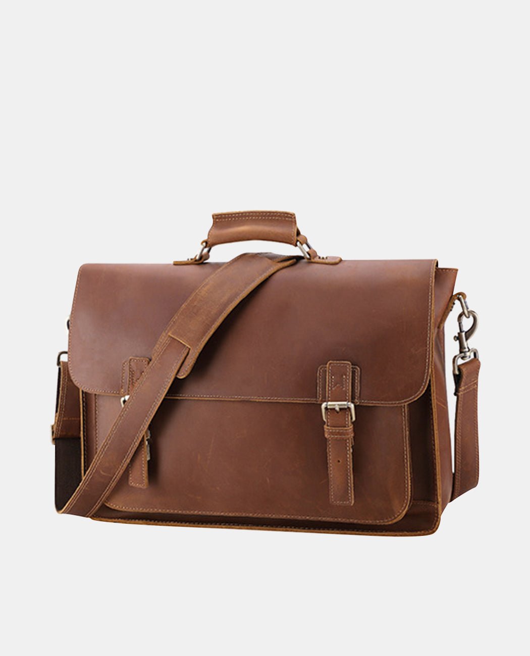 Oliver Heritage Messenger Bag -Bags- BAGHUGS-LEHB-1112-Brown