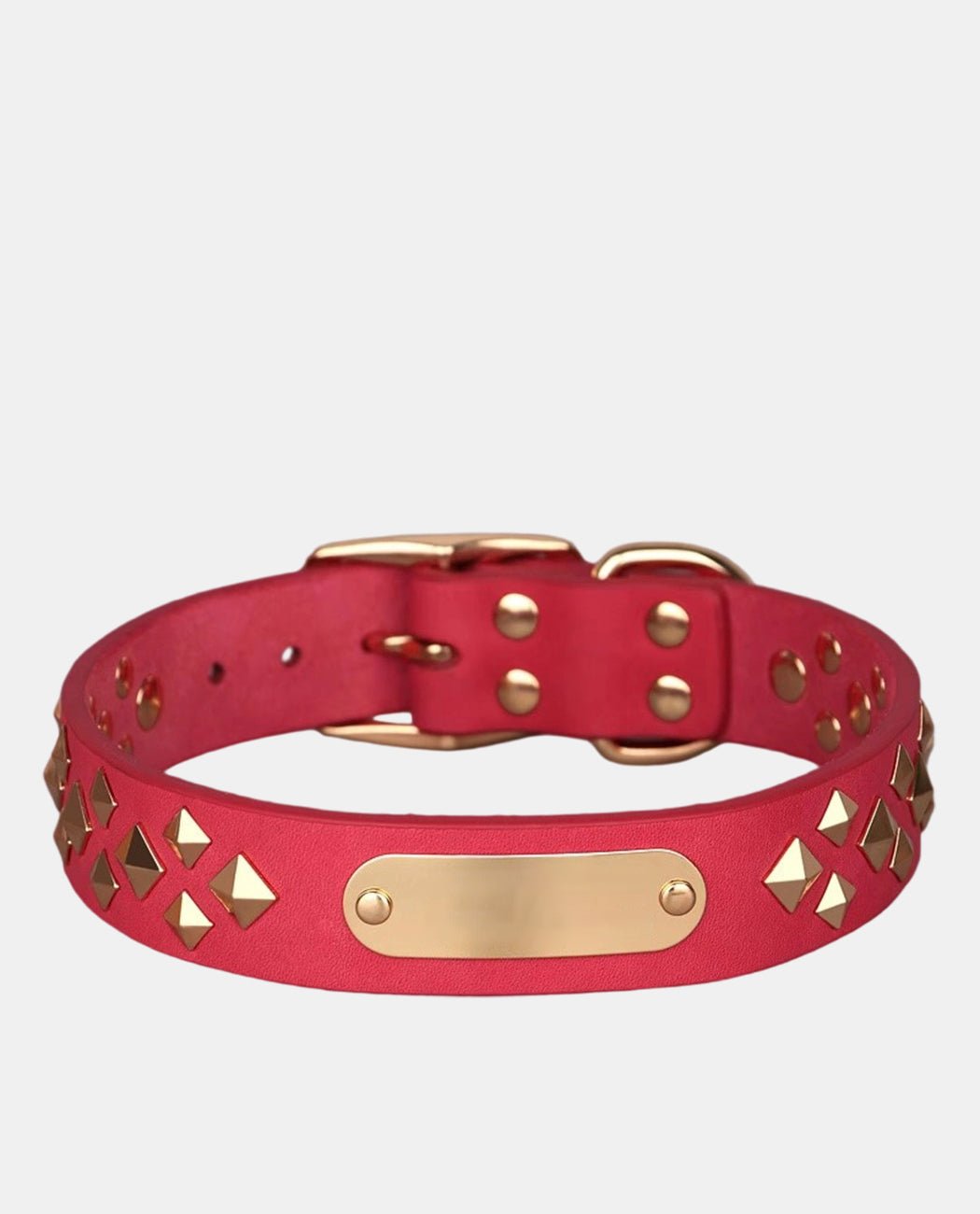 Starry Leather Dog Collar