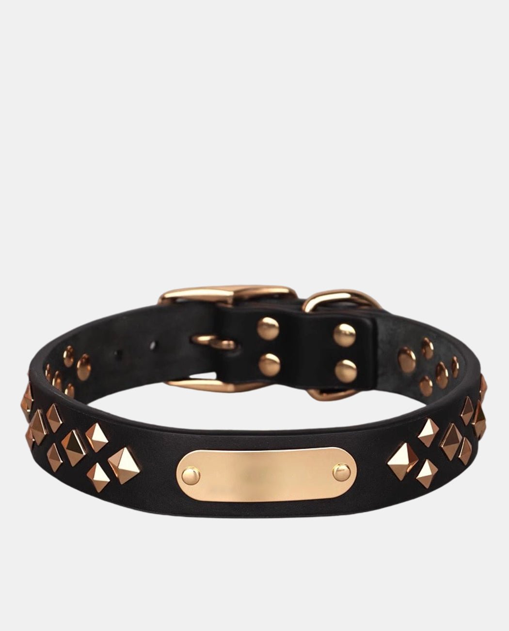 Starry Leather Dog Collar