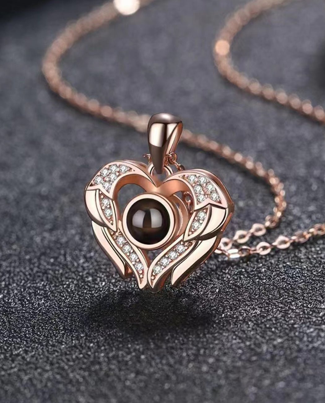 Ocean's Heart Projection Necklace
