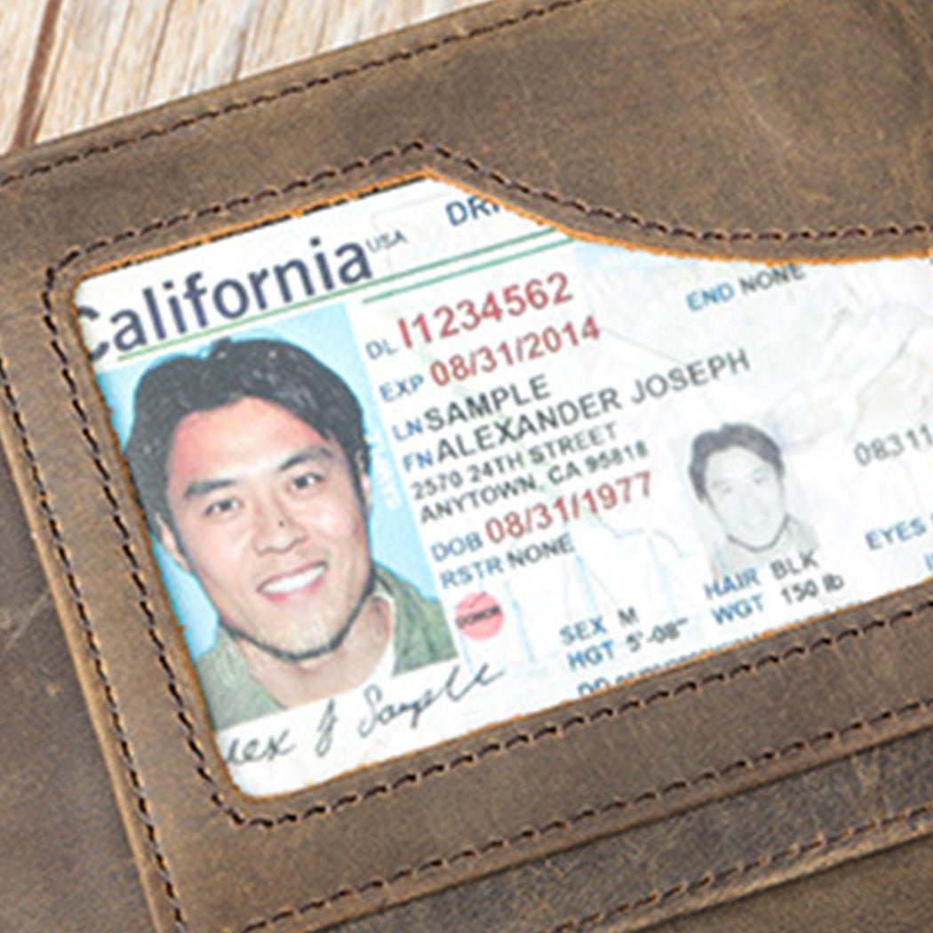 Leather Long Wallet