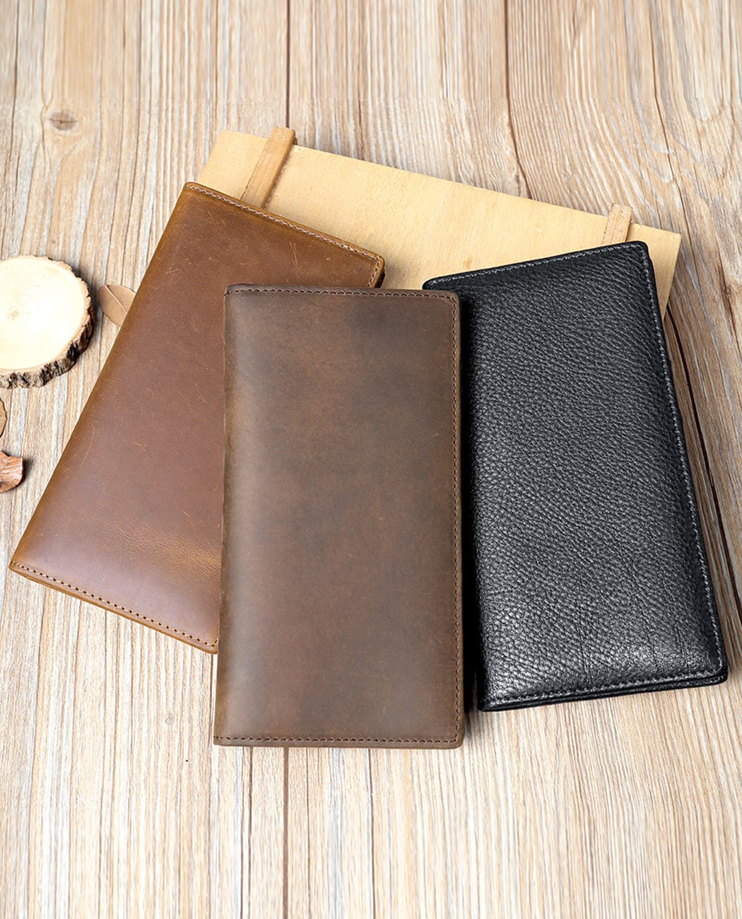 Leather Long Wallet