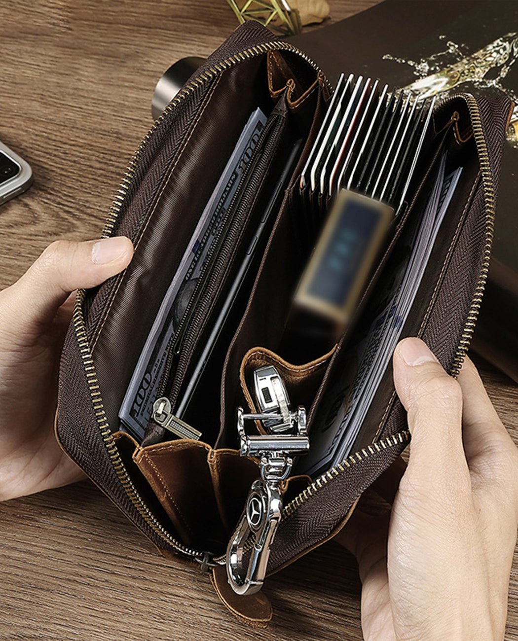 Dark Leather Wallet