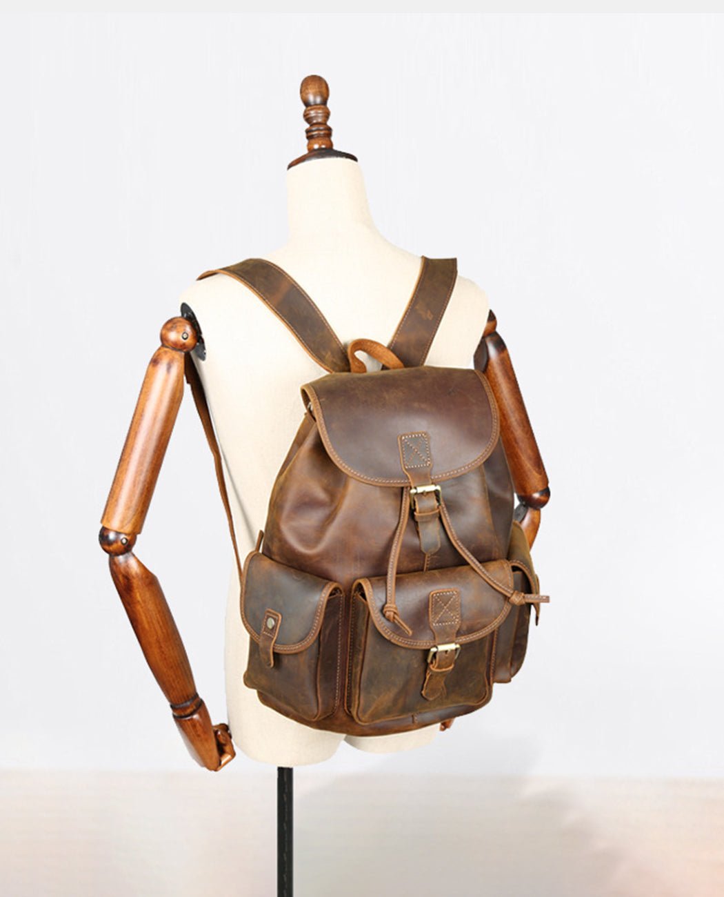 Sierra Trail Backpack -Backpacks- BAGHUGS-LEBP-6504-Deep Brown