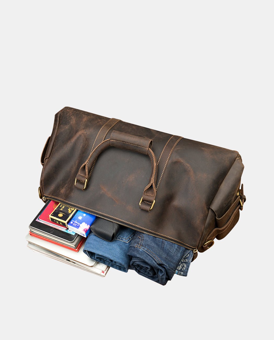 Endeavor Legacy Duffel -Bags- BAGHUGS-LEDF-9466-Deep Brown
