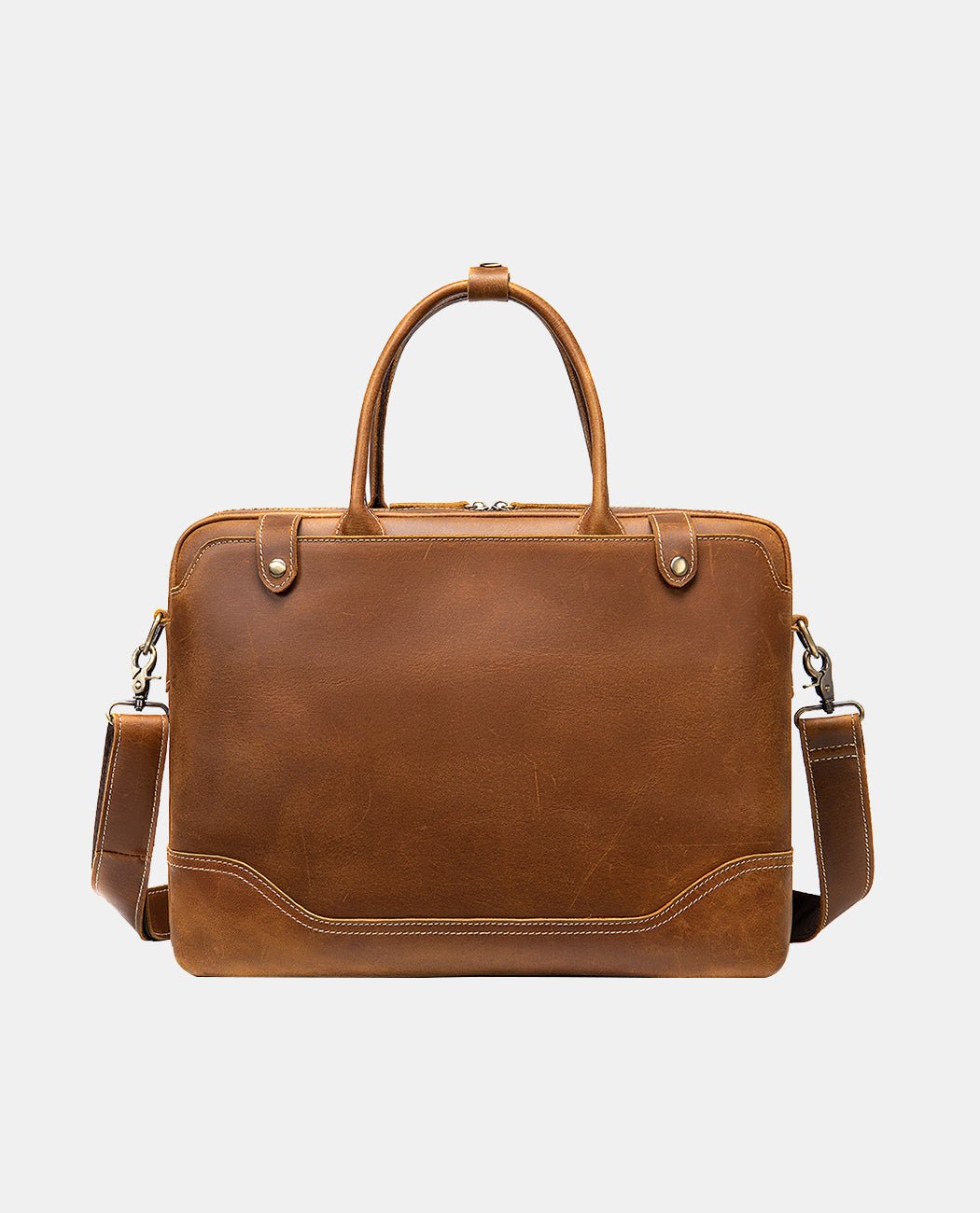 Ewan Business Briefcase -Bags- BAGHUGS-LEHB-2521-Brown