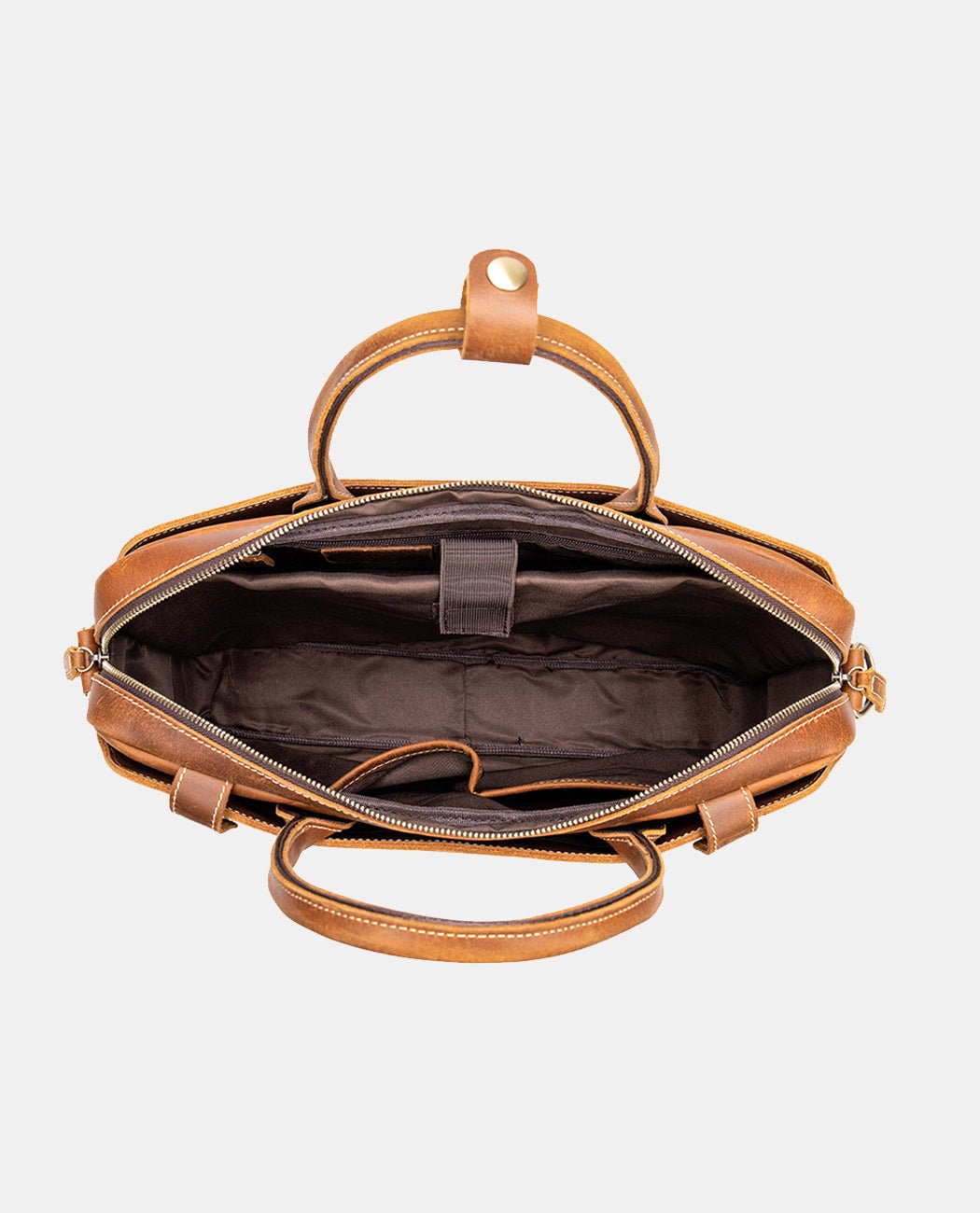 Ewan Business Briefcase -Bags- BAGHUGS-LEHB-2521-Brown
