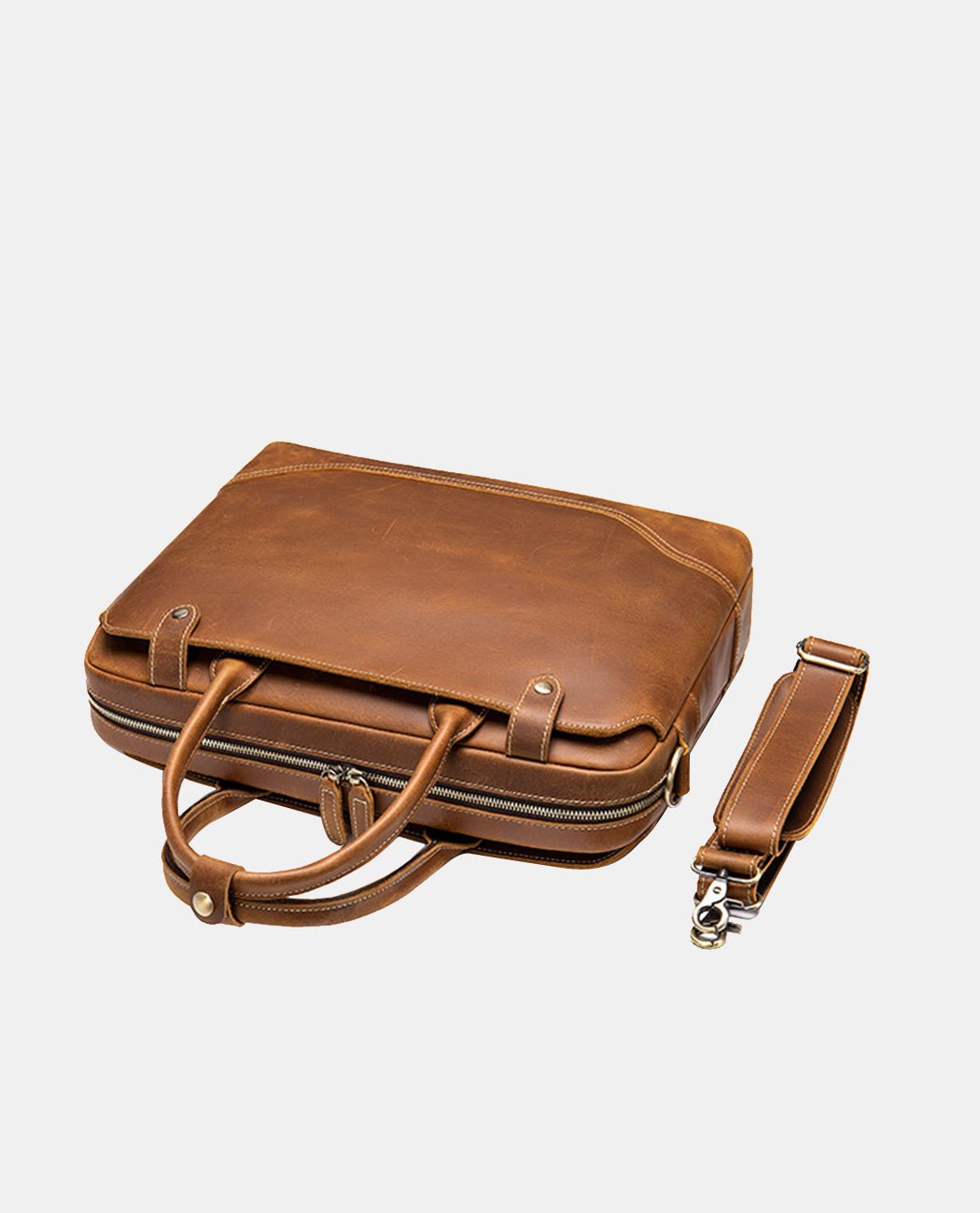 Ewan Business Briefcase -Bags- BAGHUGS-LEHB-2521-Brown