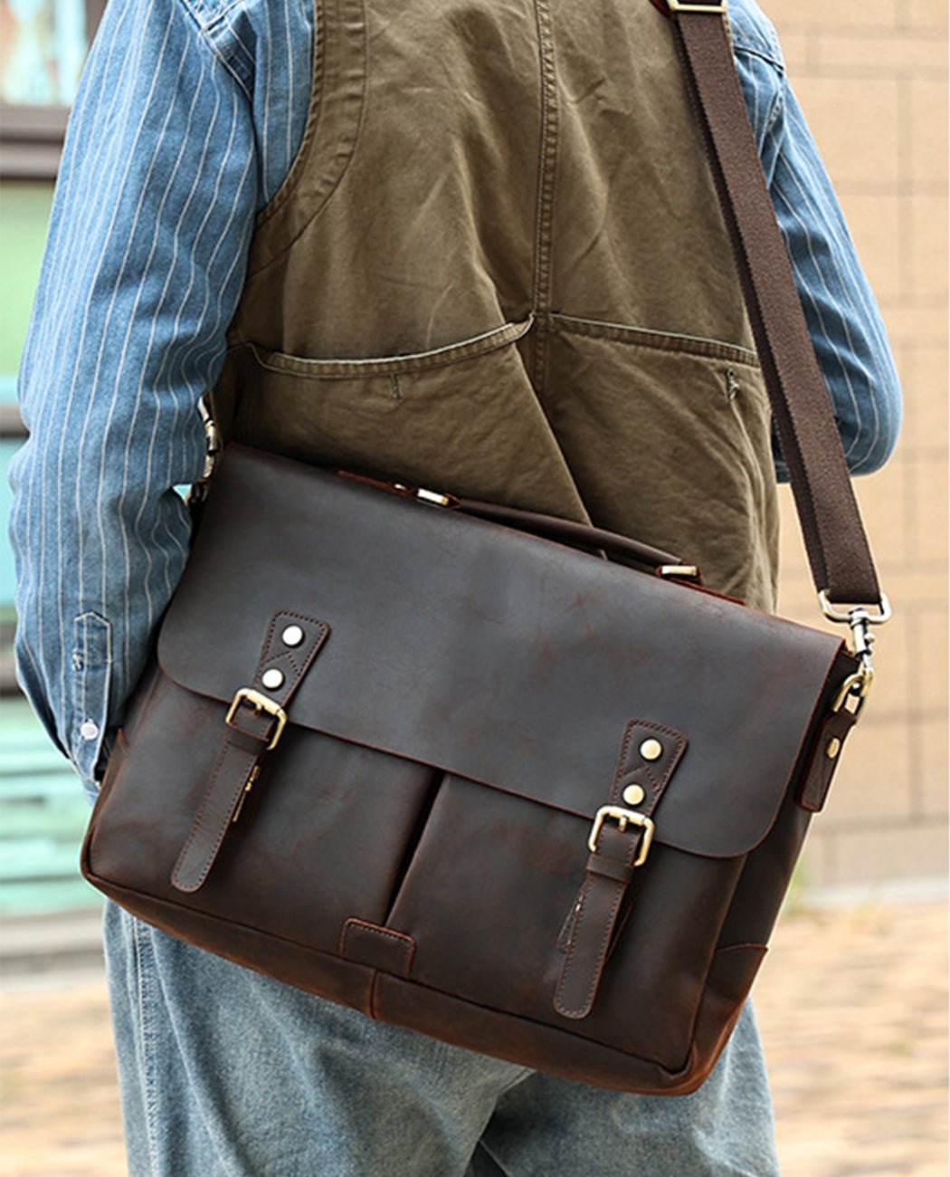 Evermore Messenger Bag -Bags- BAGHUGS-LEHB-9897-Deep Brown
