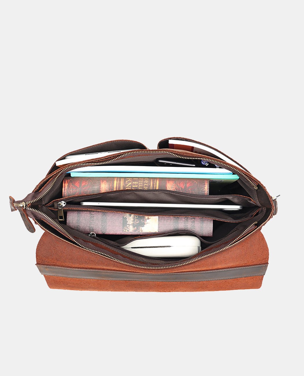 Evermore Messenger Bag -Bags- BAGHUGS-LEHB-9897-Deep Brown