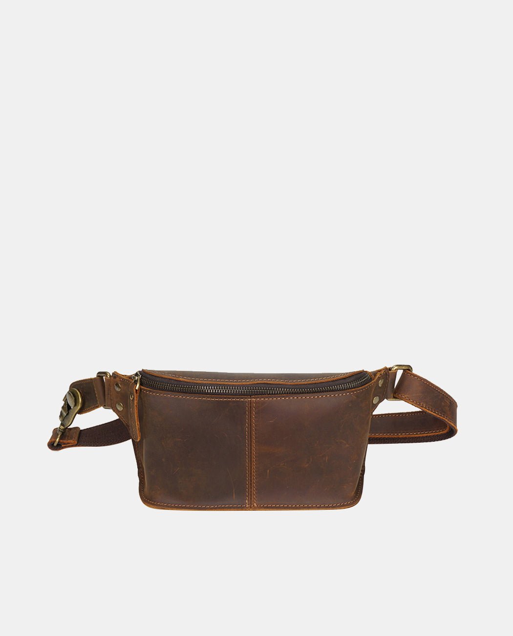 Ridge Square Belt Bag -Bags- BAGHUGS-LETT-6301-Brown
