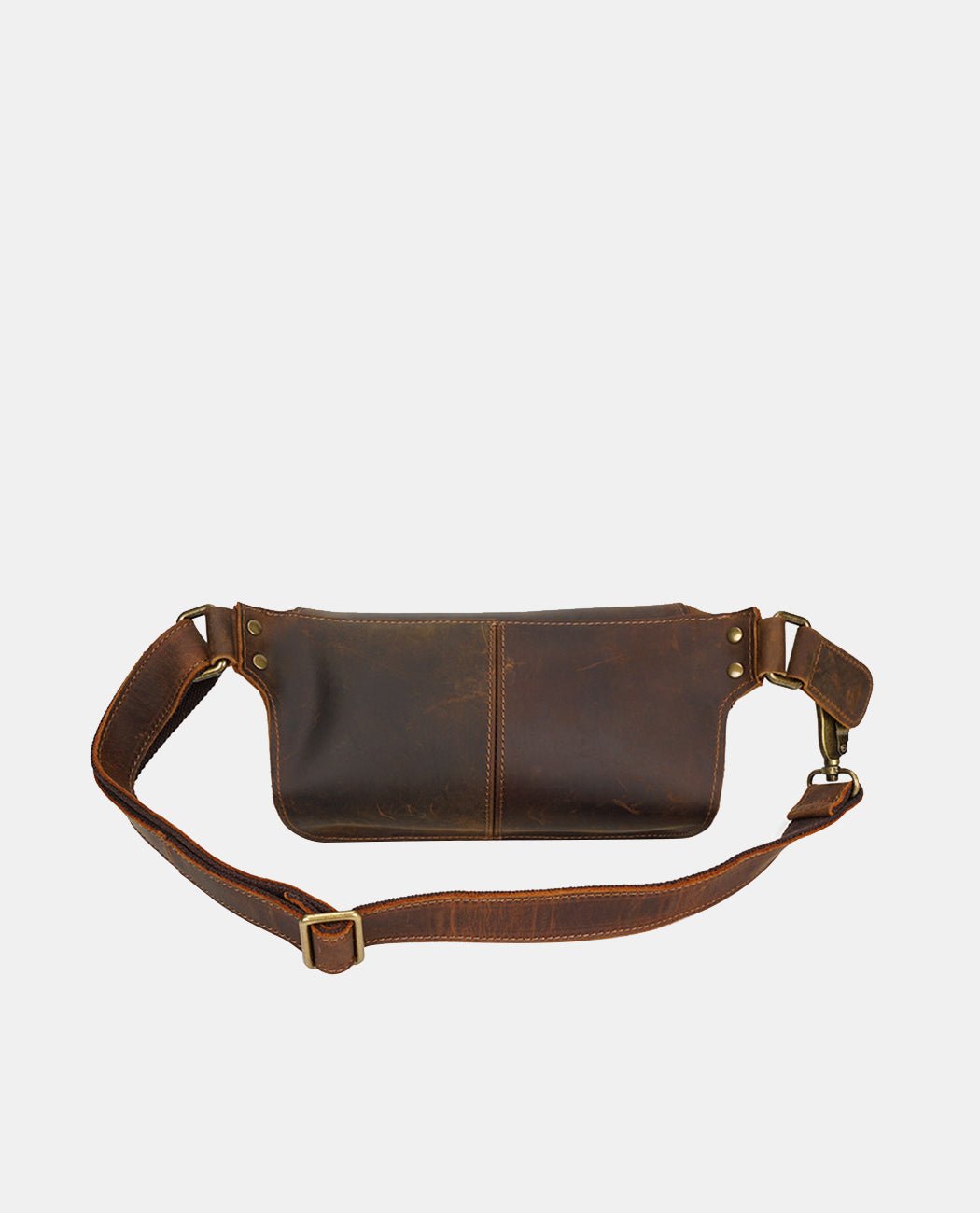 Ridge Square Belt Bag -Bags- BAGHUGS-LETT-6301-Brown