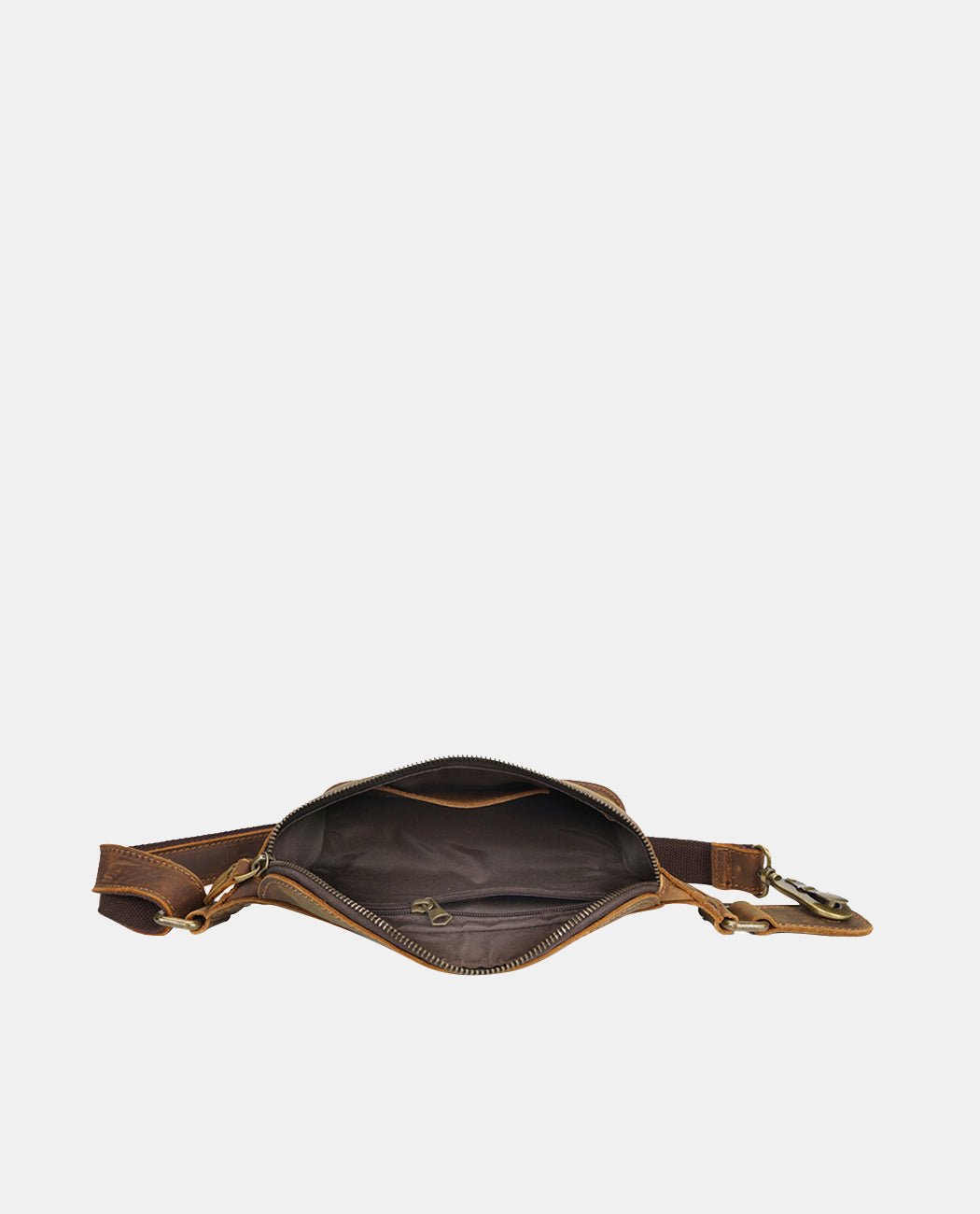 Ridge Square Belt Bag -Bags- BAGHUGS-LETT-6301-Brown
