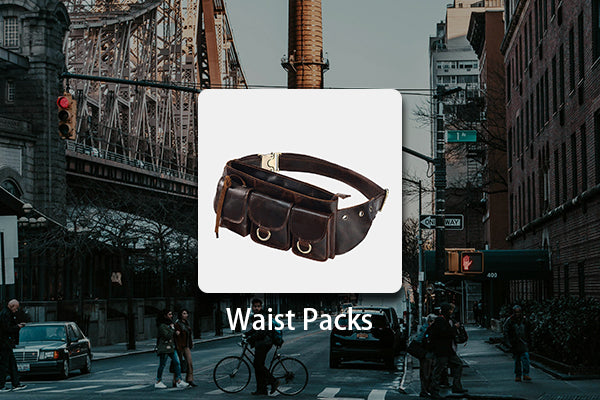 Leather belt bags