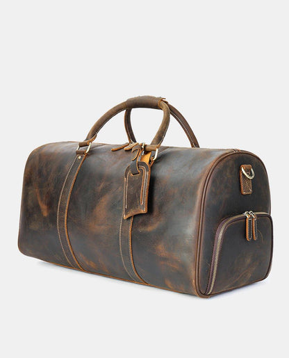 Crazy Horse Leather Duffel Bag