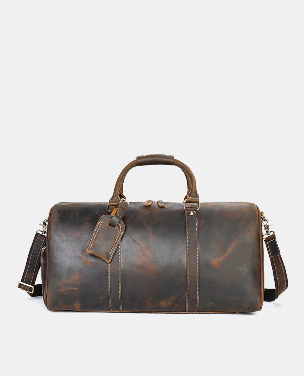 Crazy Horse Leather Duffel Bag