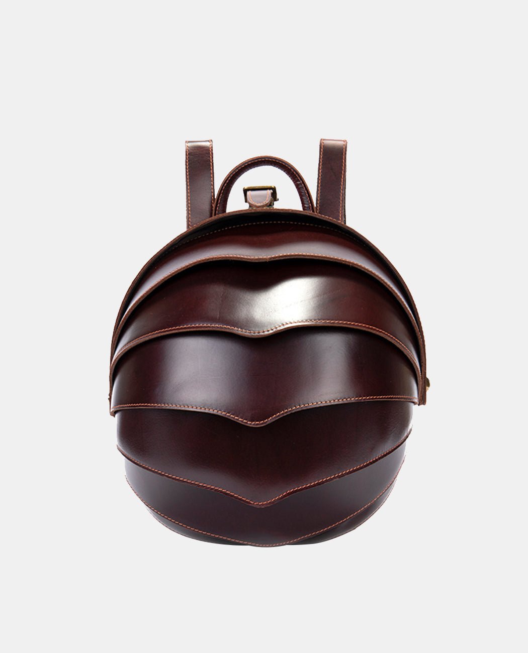 Elegance Sphere Backpack -Bags- BAGHUGS-LEBP-5267-L-Red Brown