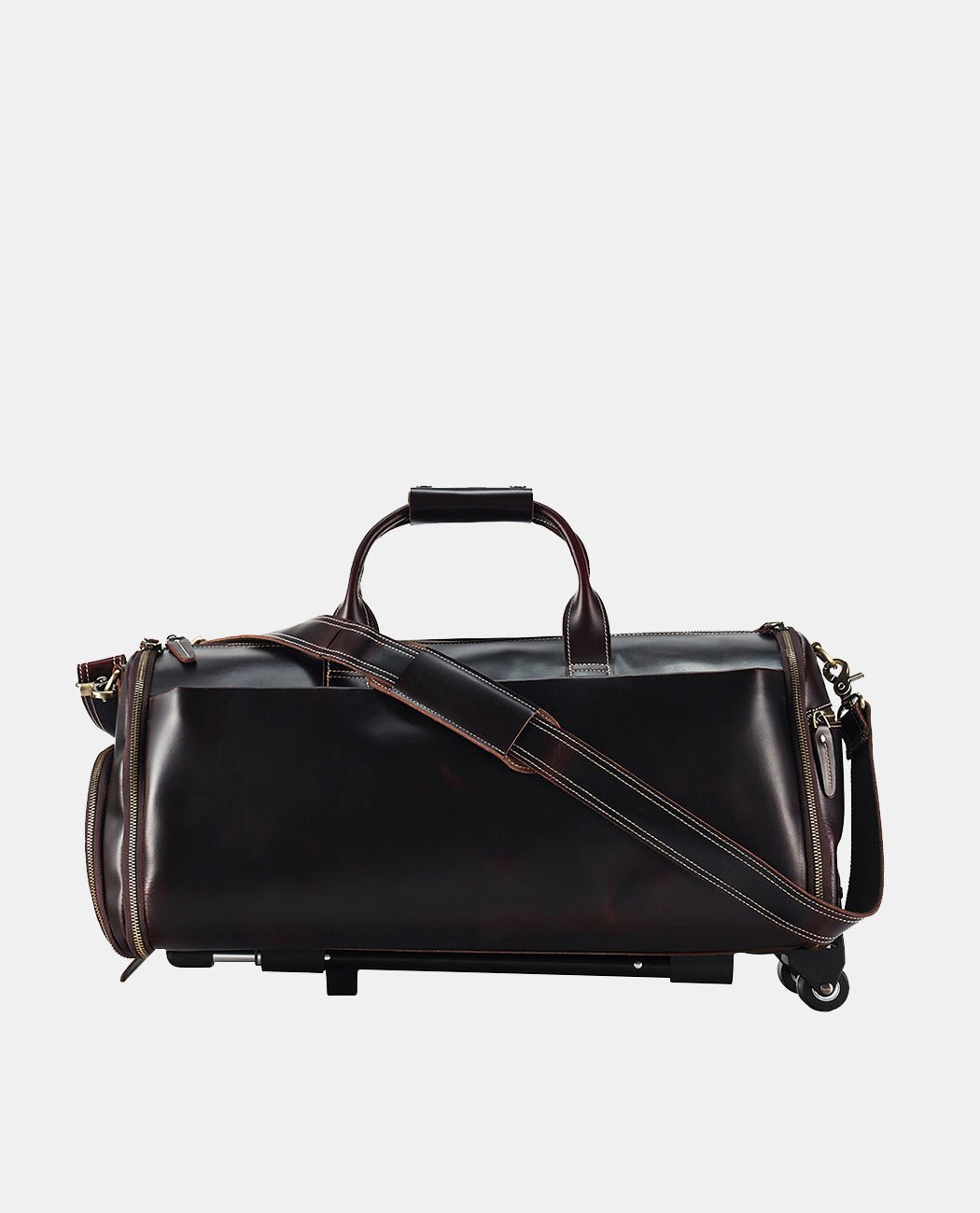 Trailblazer Rolling Garment Duffel Bag -Bags- BAGHUGS-LEDF-9988-Black