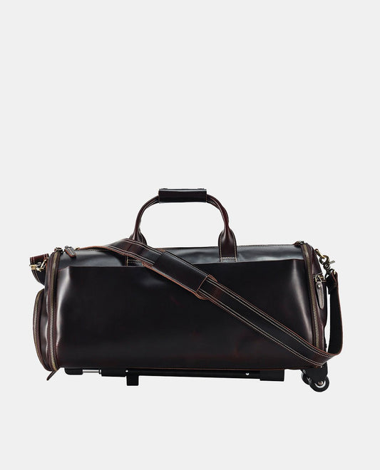 Trailblazer Rolling Garment Duffel Bag -Bags- BAGHUGS-LEDF-9988-Black