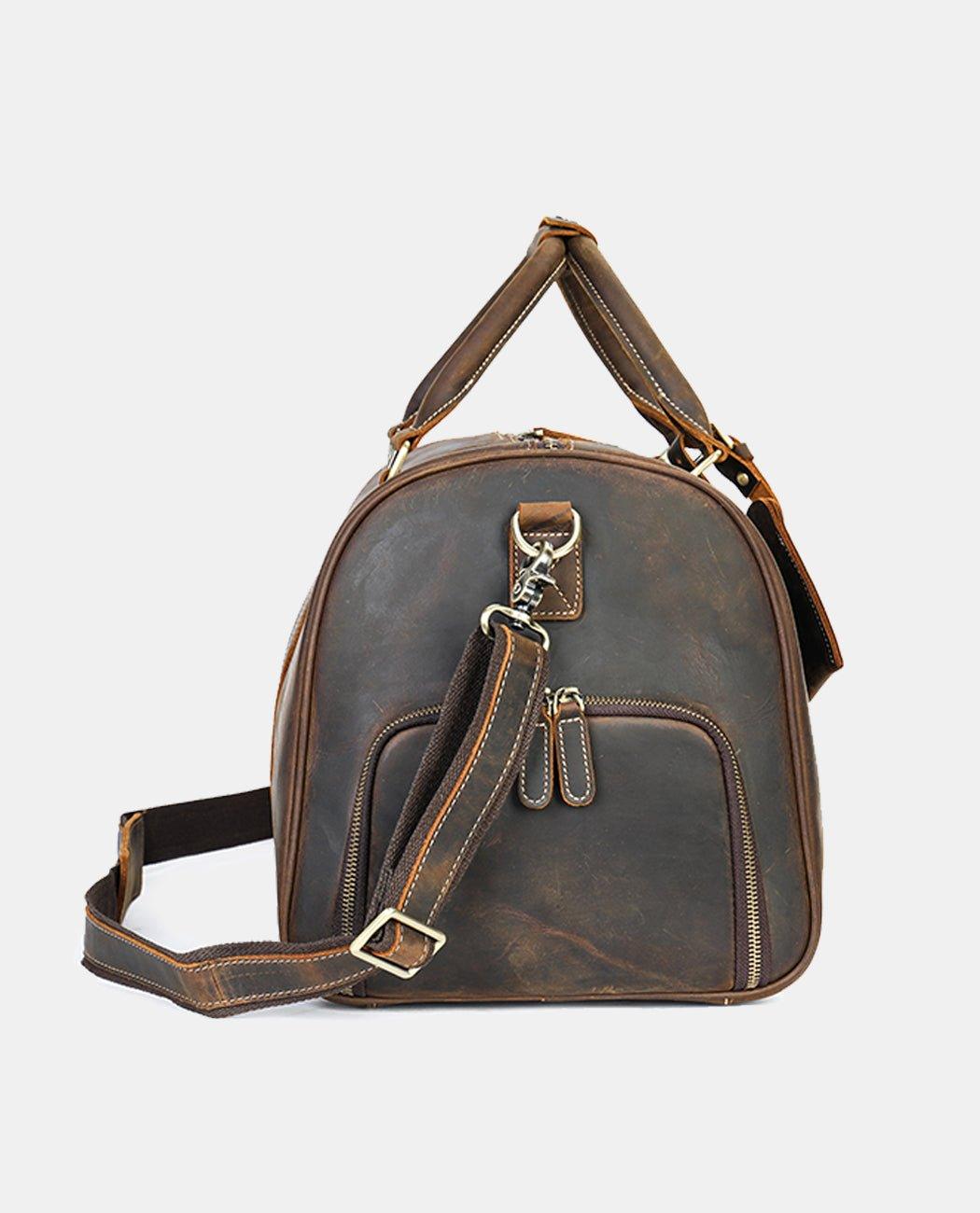 Crazy Horse Leather Duffel Bag