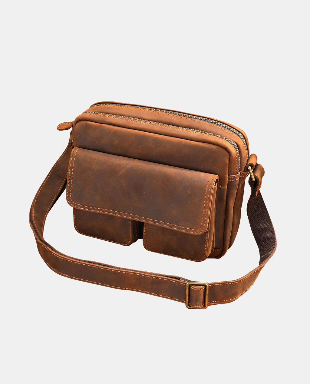 Marcus Compact Messenger -Bags- BAGHUGS-LEHB-1114-Brown