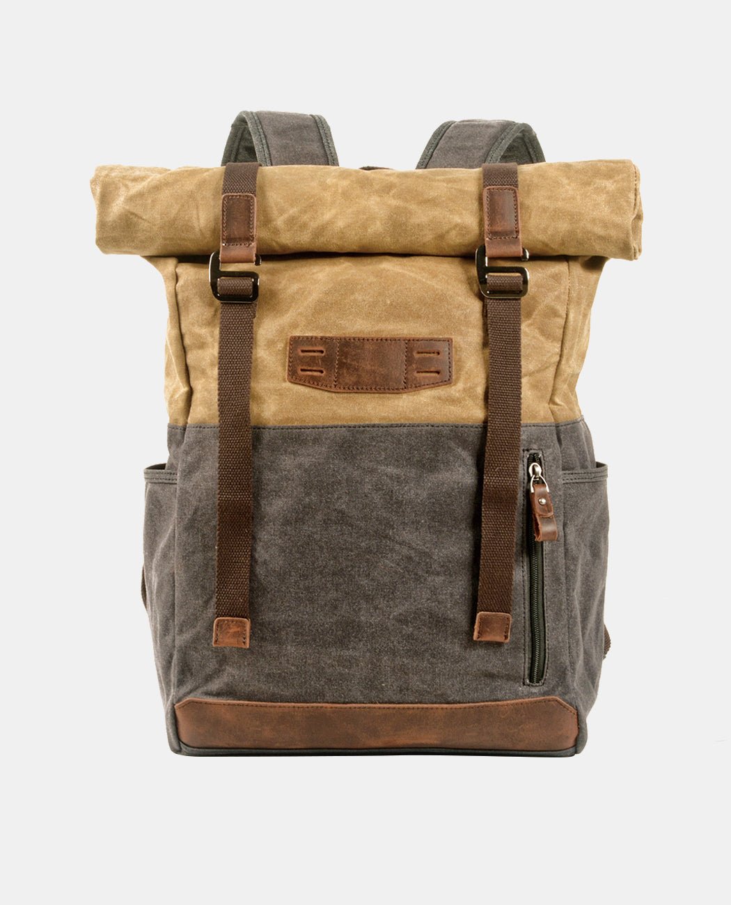 Classic Canvas Backpack -Backpacks- BAGHUGS-MC-04-918-Khaki