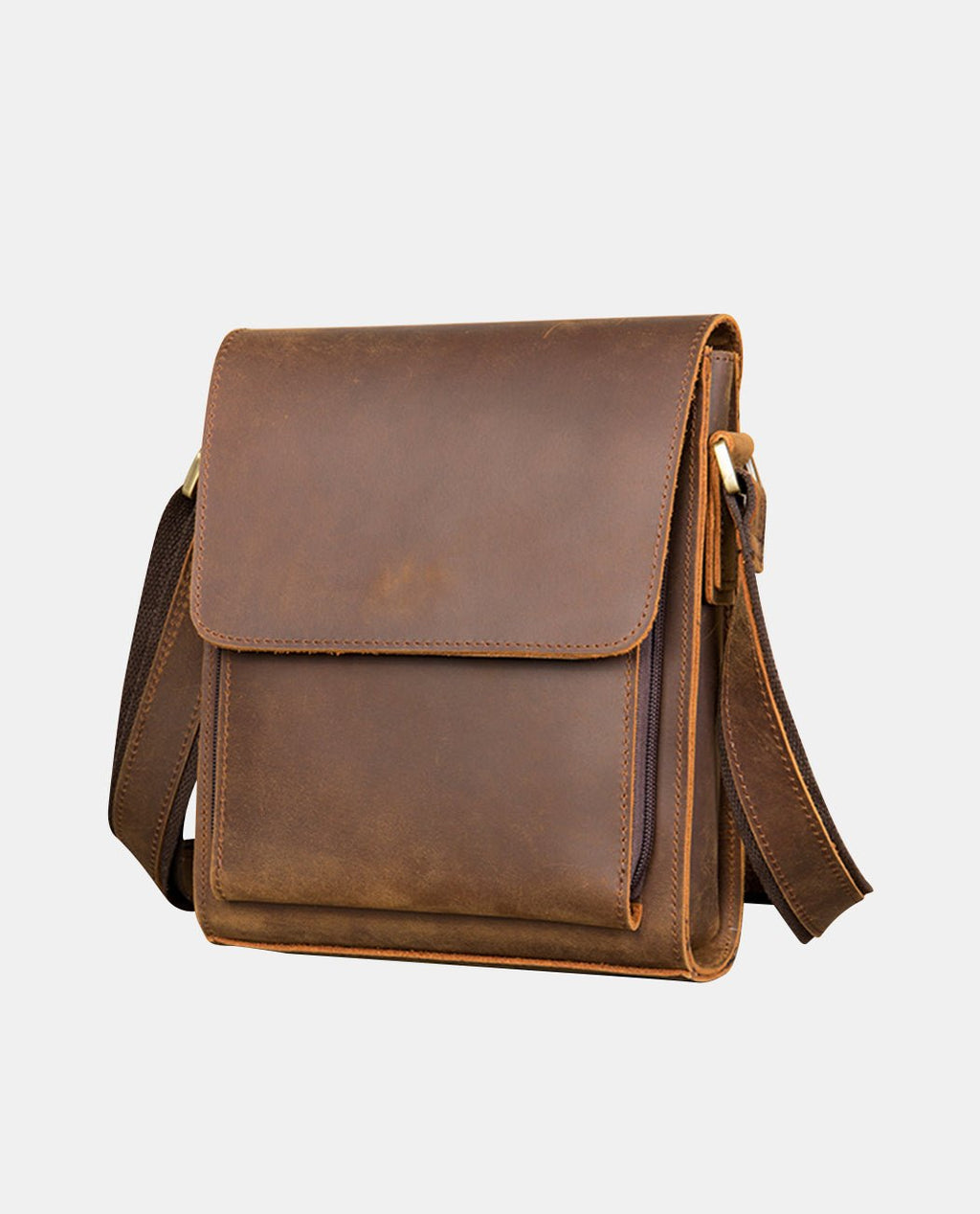 Heritage Vertical Messenger -Bags- BAGHUGS-LETT-2340-Deep Brown
