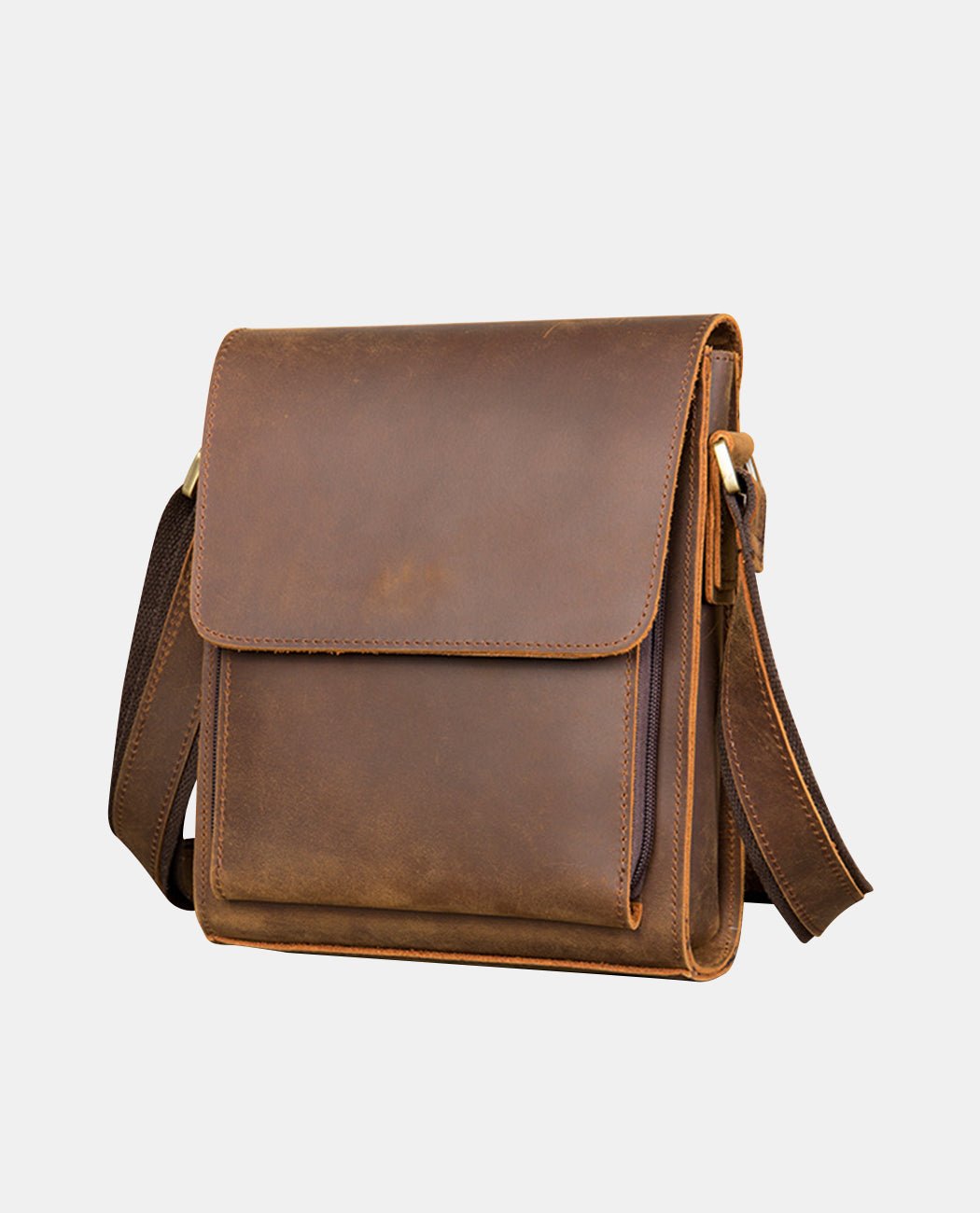 Heritage Vertical Messenger -Bags- BAGHUGS-LETT-2340-Deep Brown