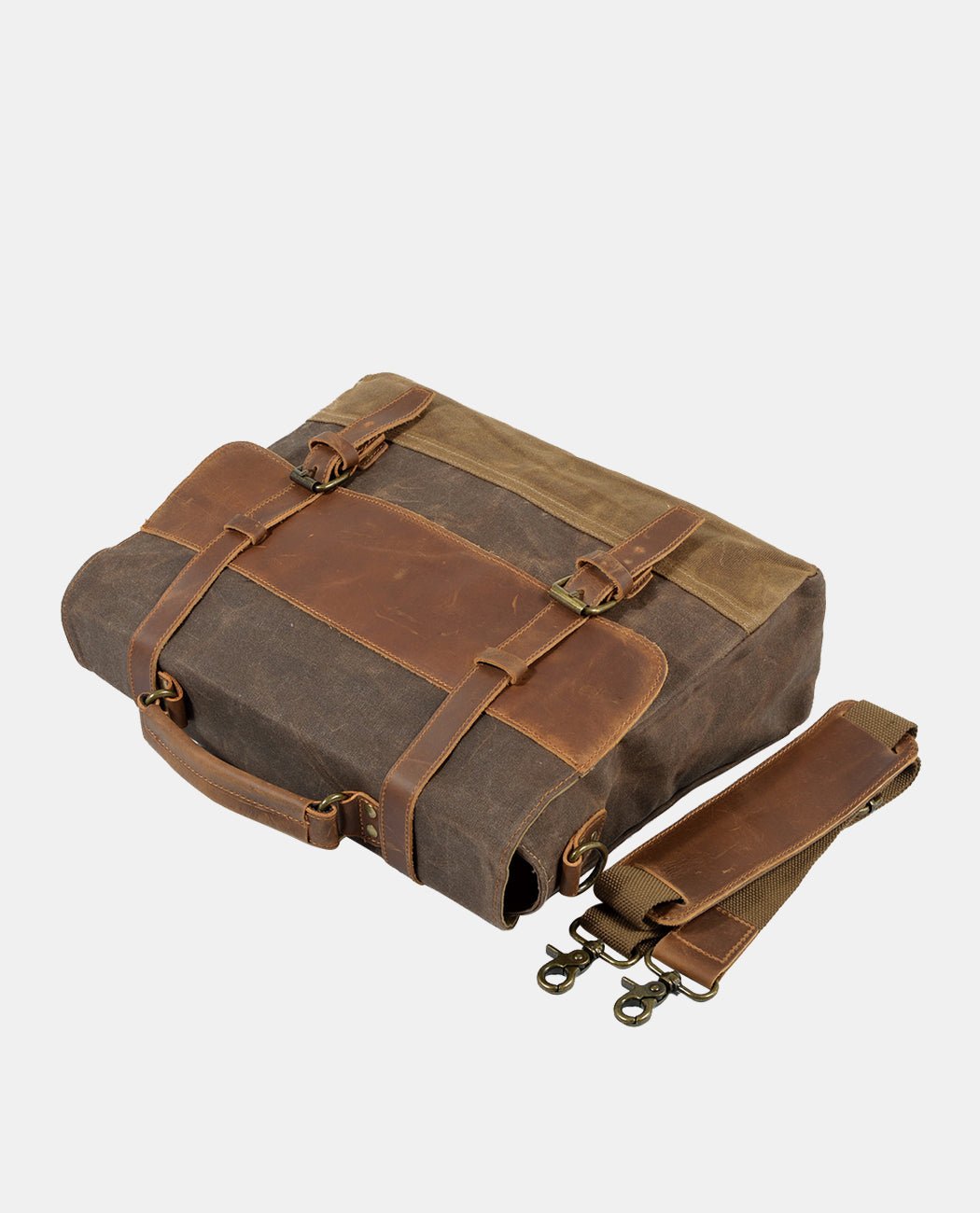 Canvas Casual Crossbody Bag -Backpacks- BAGHUGS-MC-03-246-Red Brown