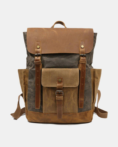 Canvas Leather Backpack