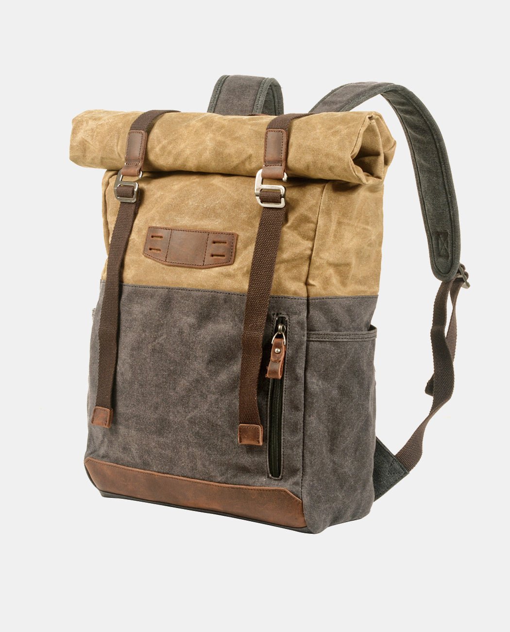 Classic Canvas Backpack -Backpacks- BAGHUGS-MC-04-918-Khaki