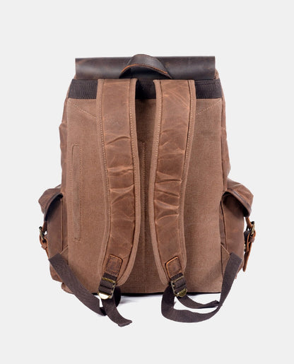 Brown Leisure Canvas Backpack