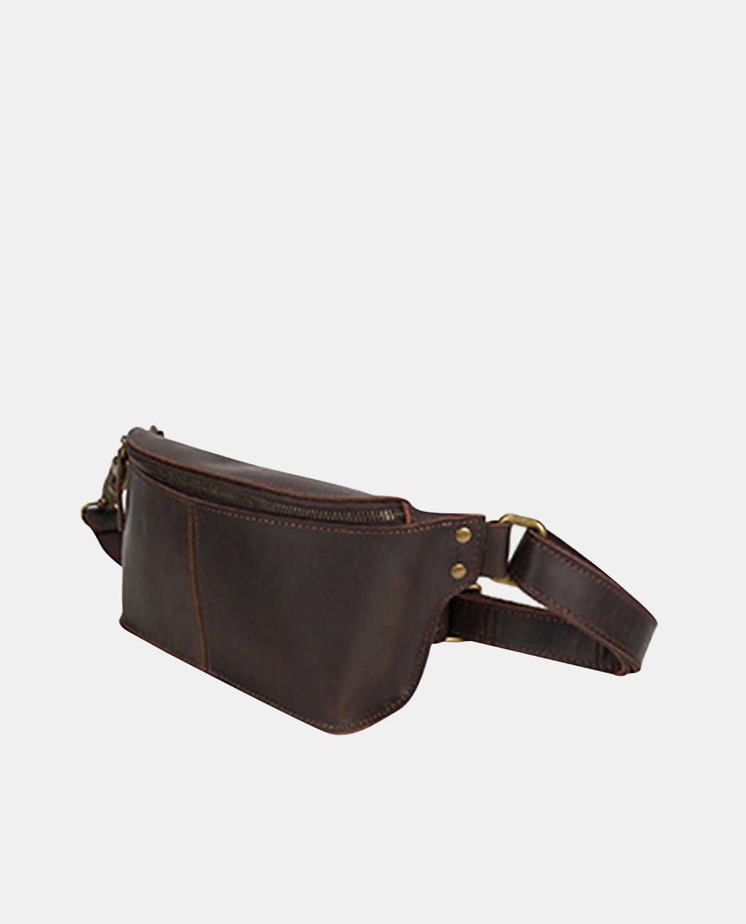 Ridge Square Belt Bag -Bags- BAGHUGS-LETT-6301-Brown