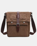 Brown Flip Messenger Bag -Bags- BAGHUGS-MG8167-Brown