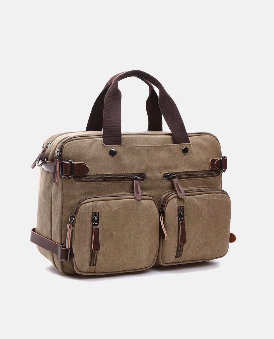 Leisure Canvas Tote Bag -Bags- BAGHUGS-MG8694-S-Khaki