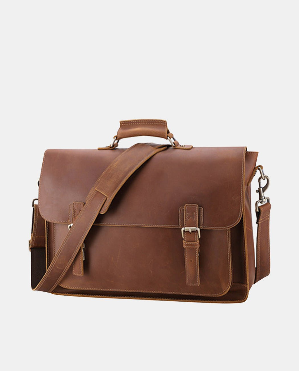 Oliver Heritage Messenger Bag -Bags- BAGHUGS-LEHB-1112-Brown