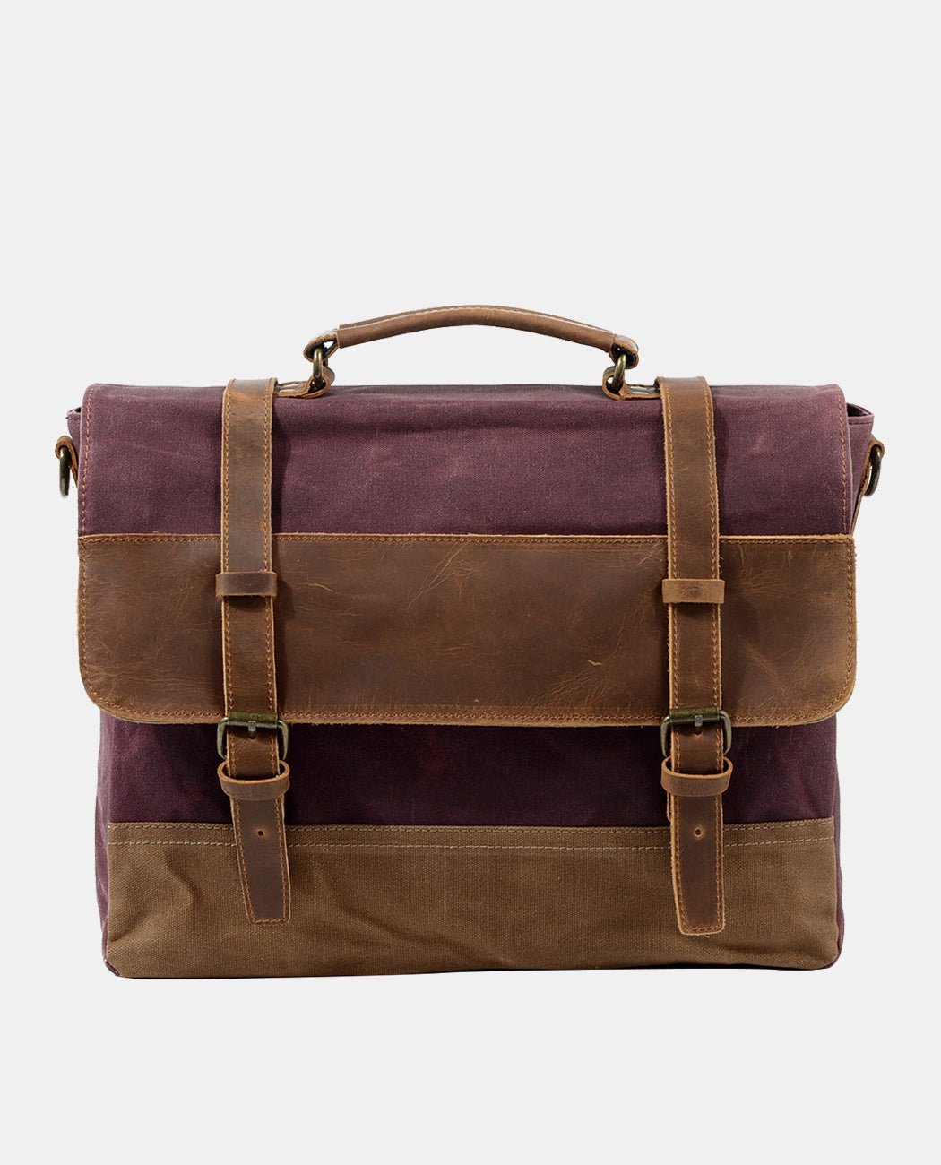 Canvas Casual Crossbody Bag -Backpacks- BAGHUGS-MC-03-246-Red Brown