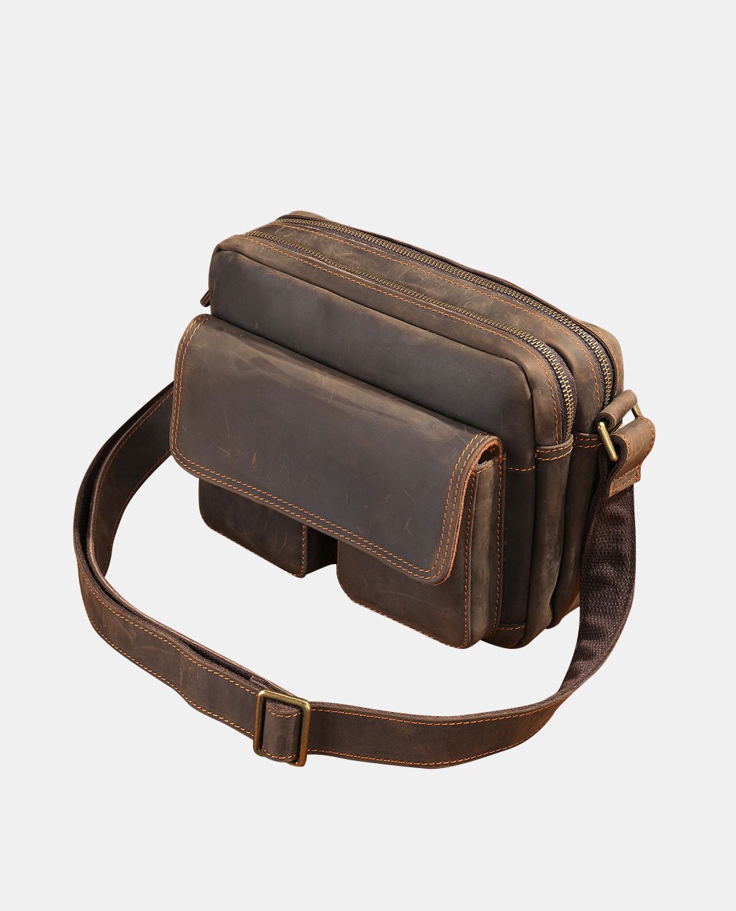 Marcus Compact Messenger -Bags- BAGHUGS-LEHB-1114-Brown