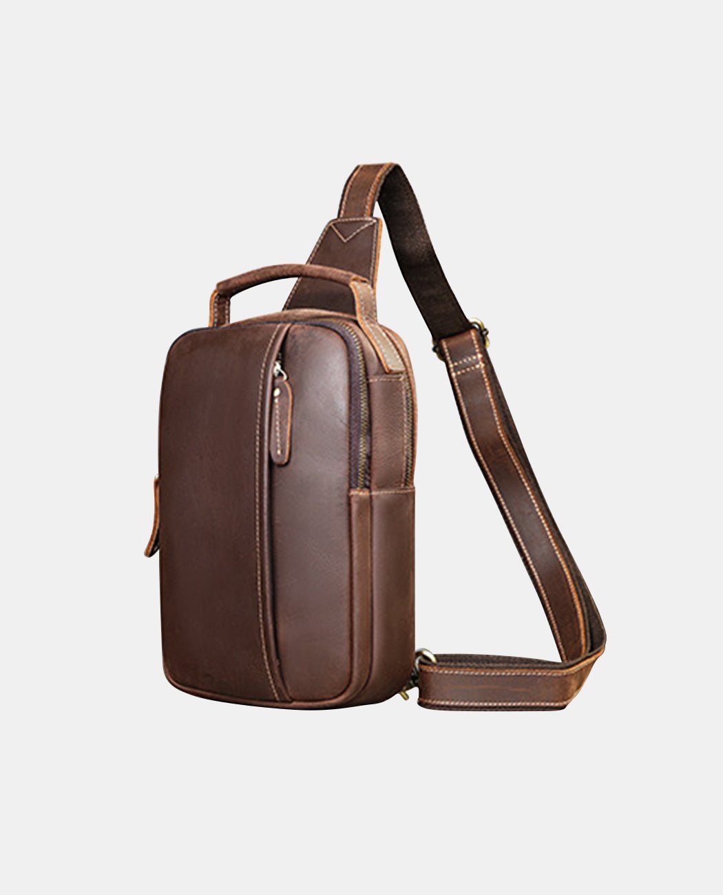 Chic Crossbody Bag -Bags- BAGHUGS-LETT-9511-Dark Brown