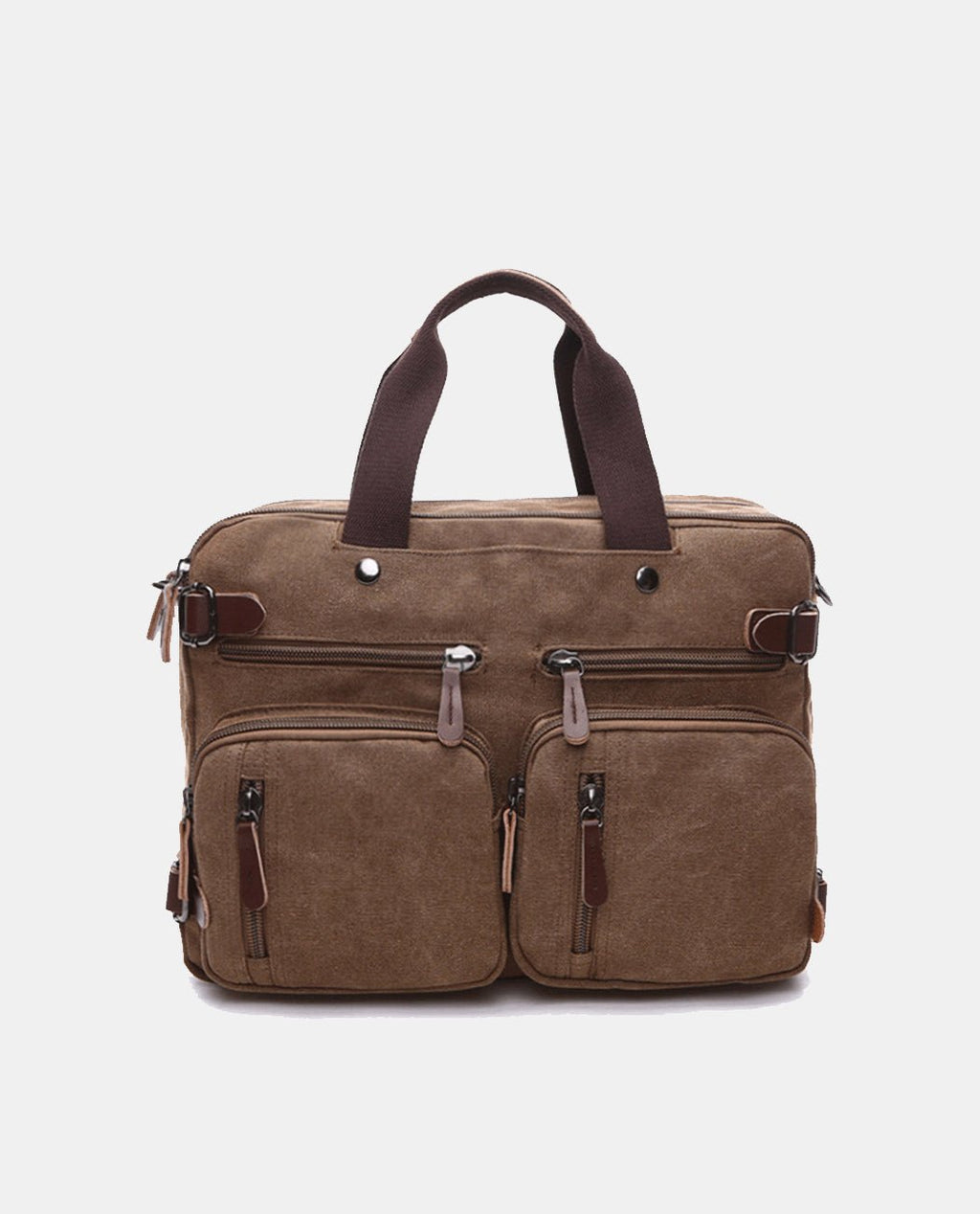 Leisure Canvas Tote Bag -Bags- BAGHUGS-MG8691-S-Brown