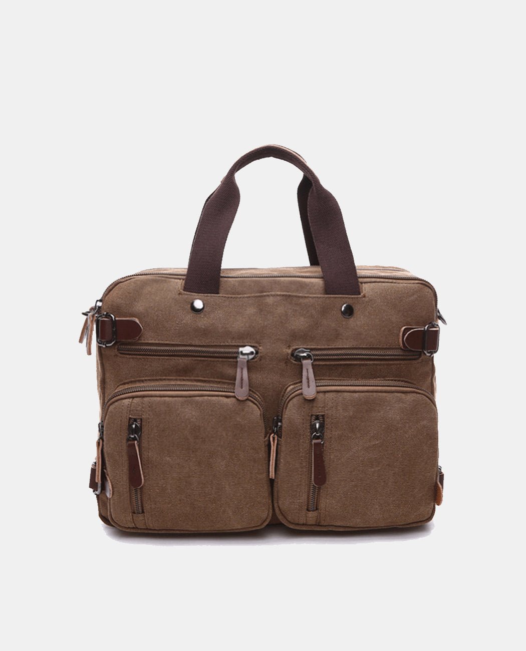 Leisure Canvas Tote Bag -Bags- BAGHUGS-MG8691-S-Brown