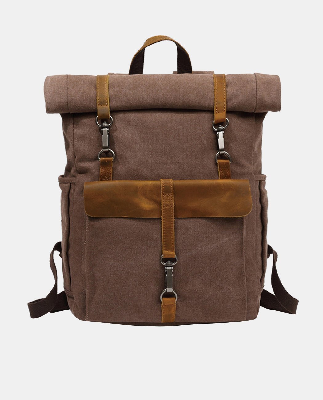 Leisure Canvas Travel Backpack -Backpacks- BAGHUGS-FX-04-379-Brown