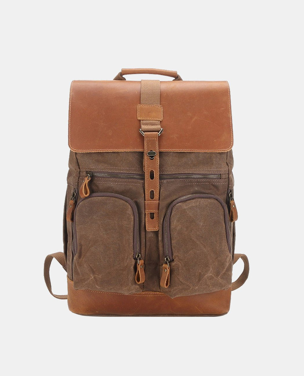 Large Canvas Leather Backpack