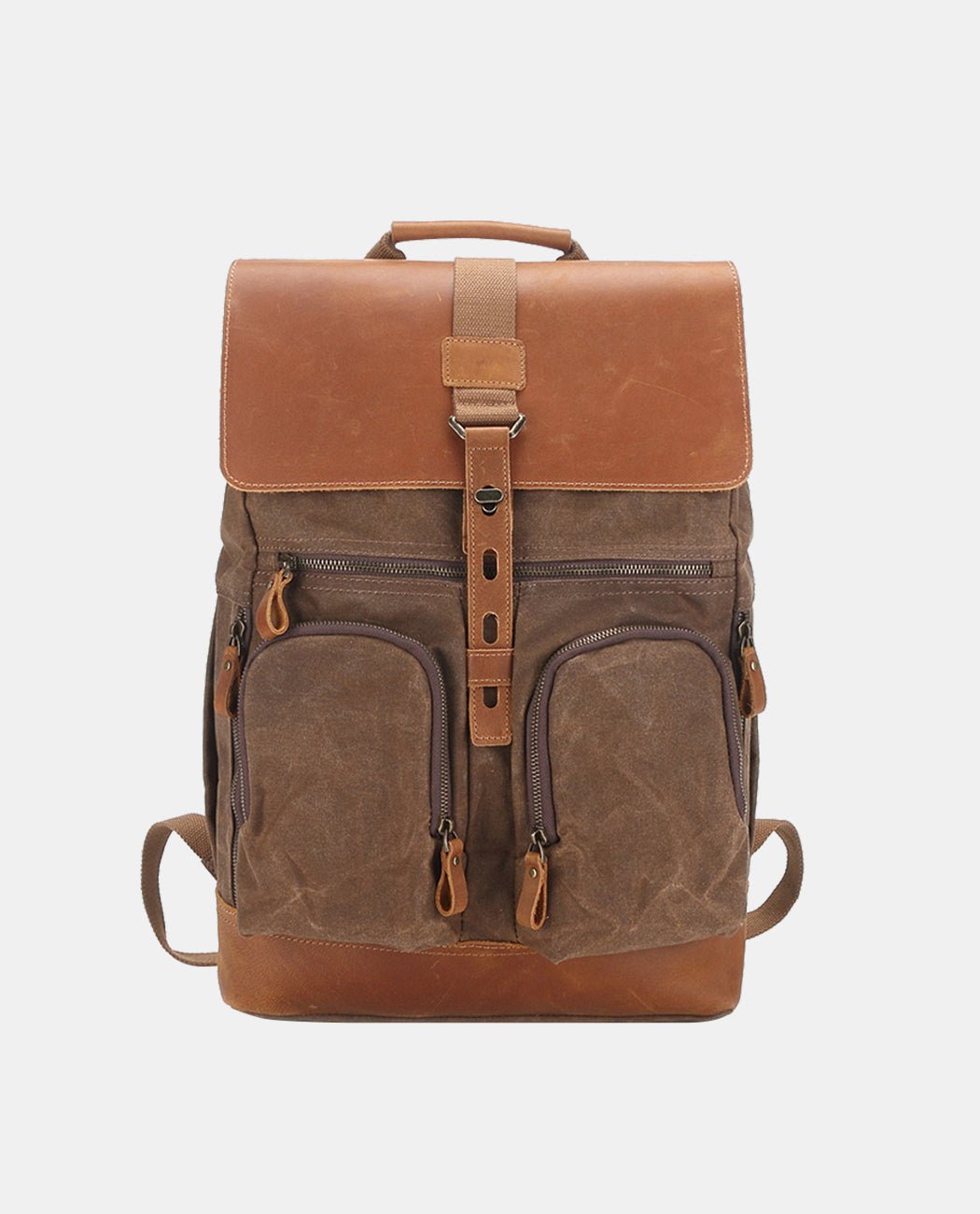 Large Canvas Leather Backpack