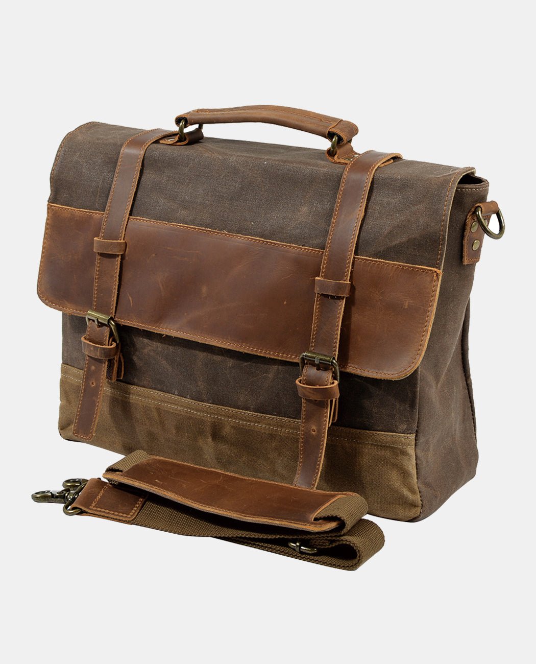 Canvas Casual Crossbody Bag -Backpacks- BAGHUGS-MC-03-246-Red Brown